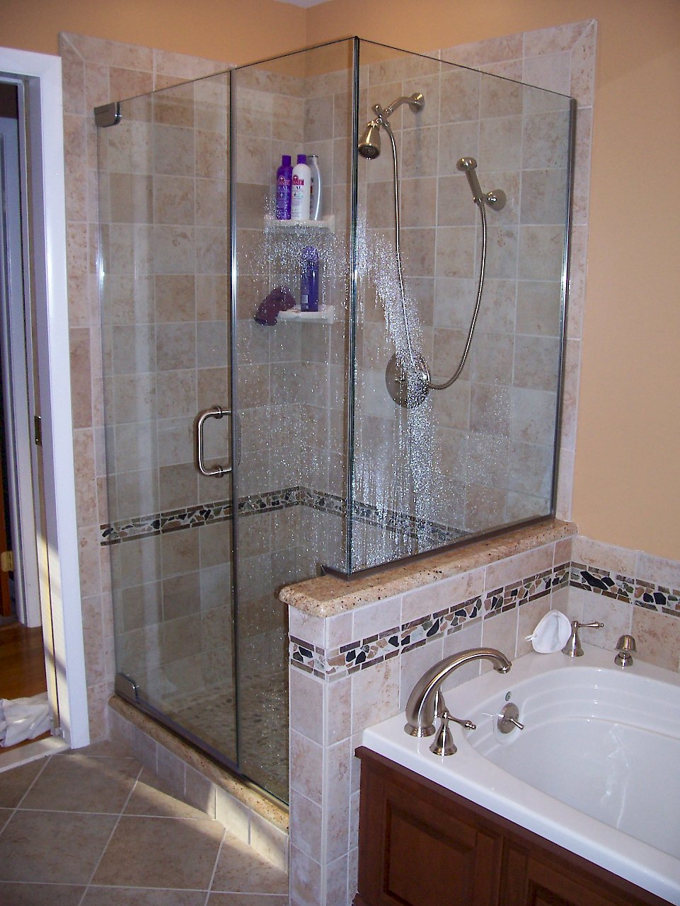 Century frameless shower door.