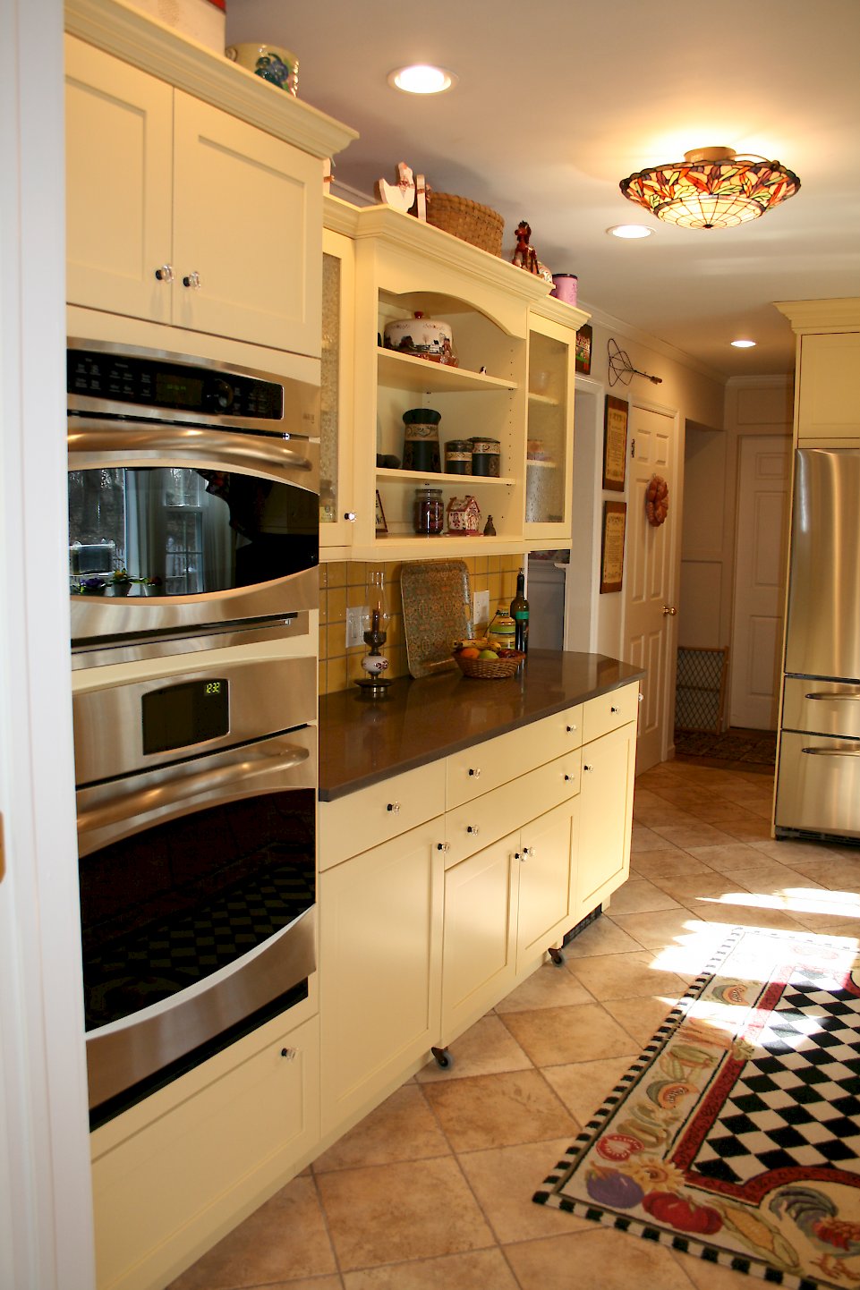 Caesarstone #4350H honed throughout the kitchen.