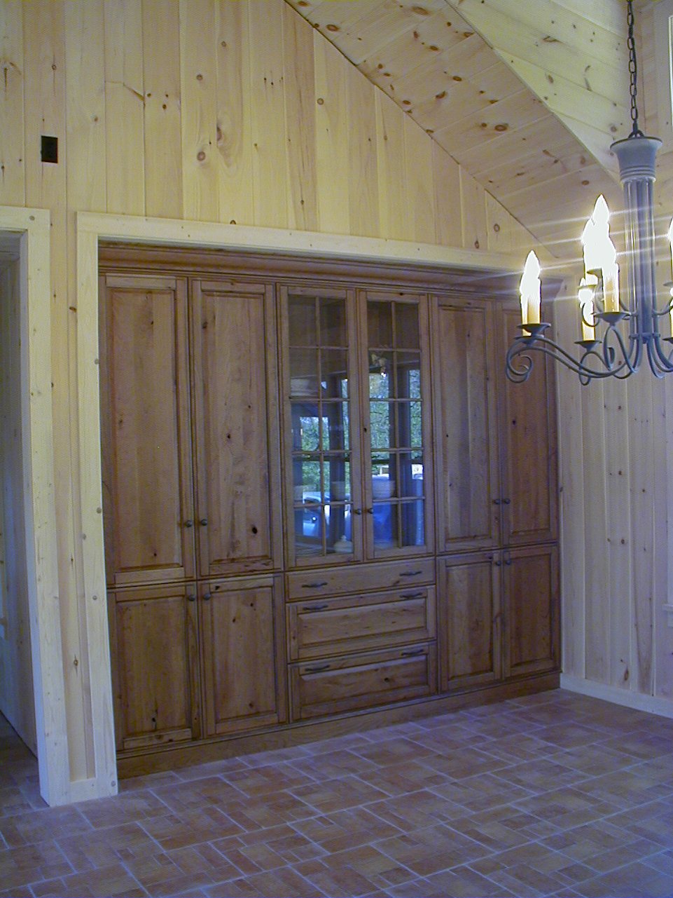The pantry area of the kitchen for storage.