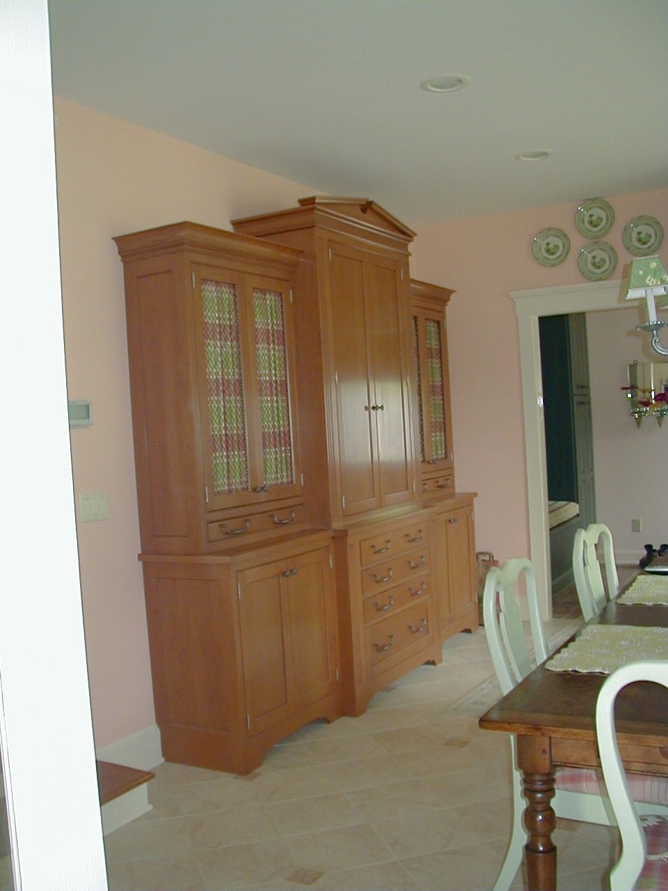 A cherry Wood-Mode hutch.