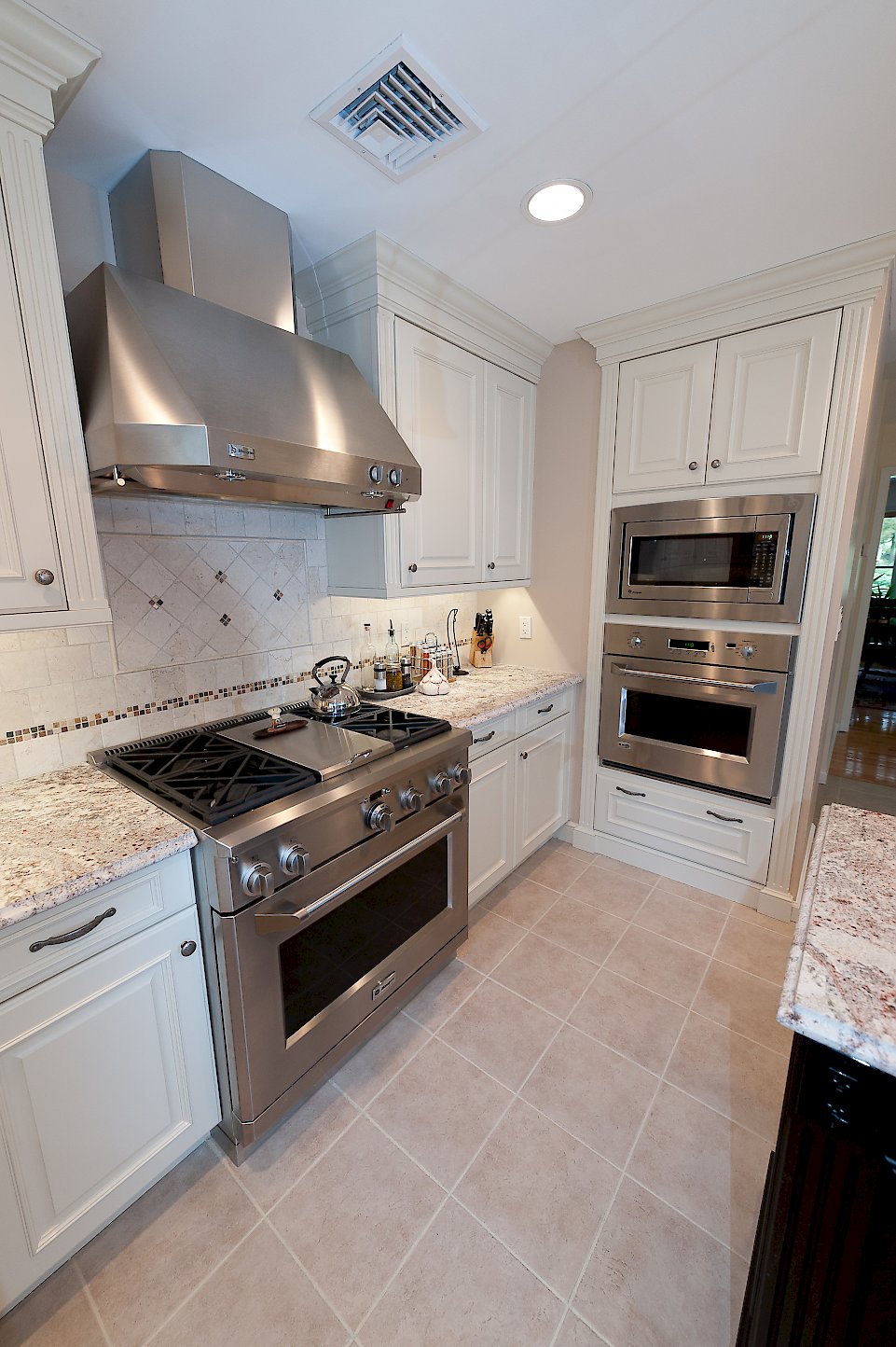 All stainless steel appliances.