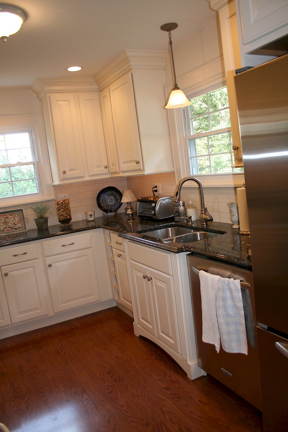 View of the sink area.