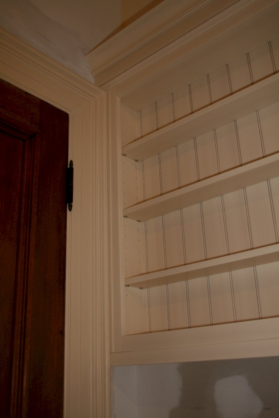 Molding detail around the door.