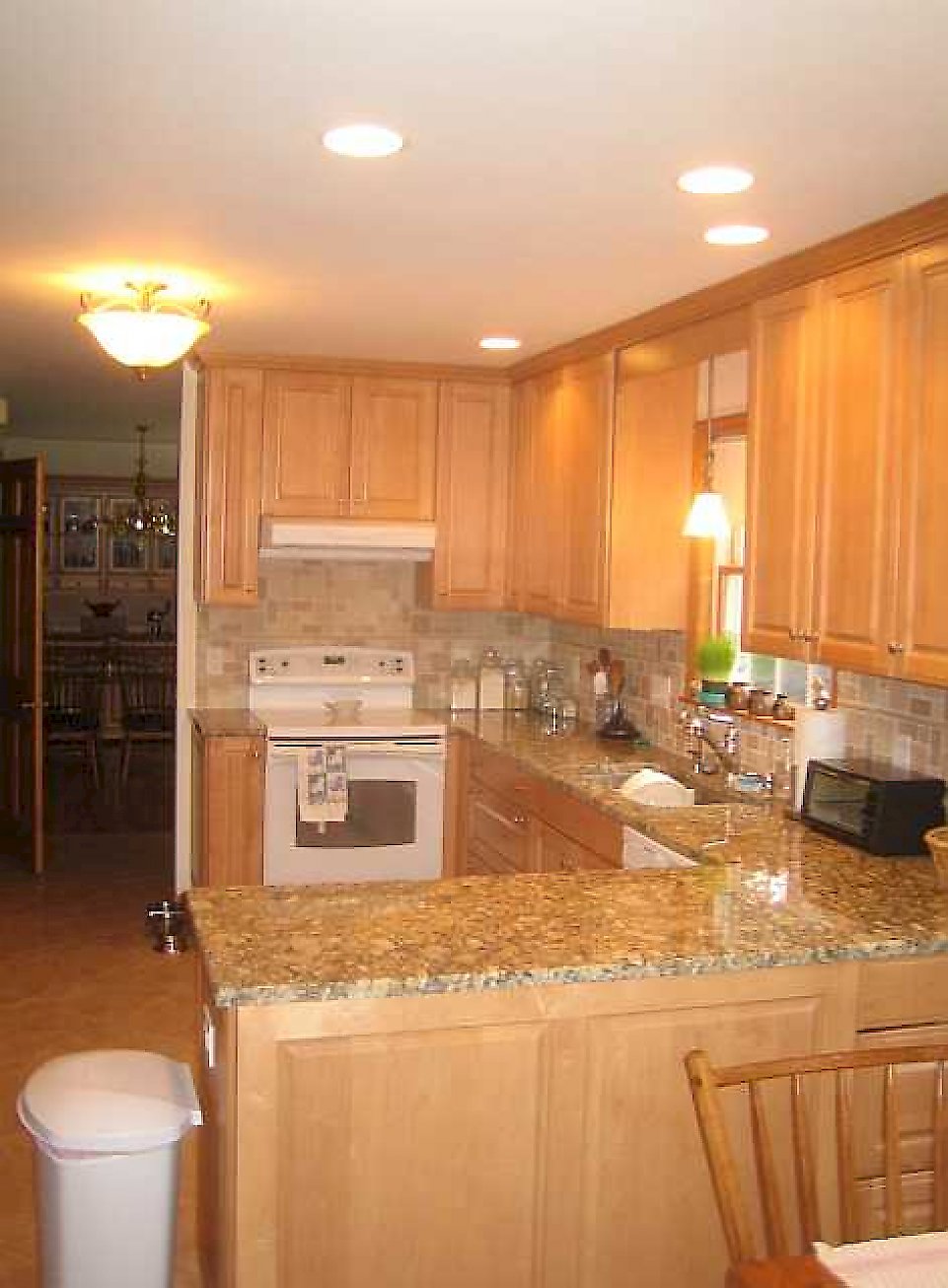 Giallo Napoleon granite for the counter-tops.
