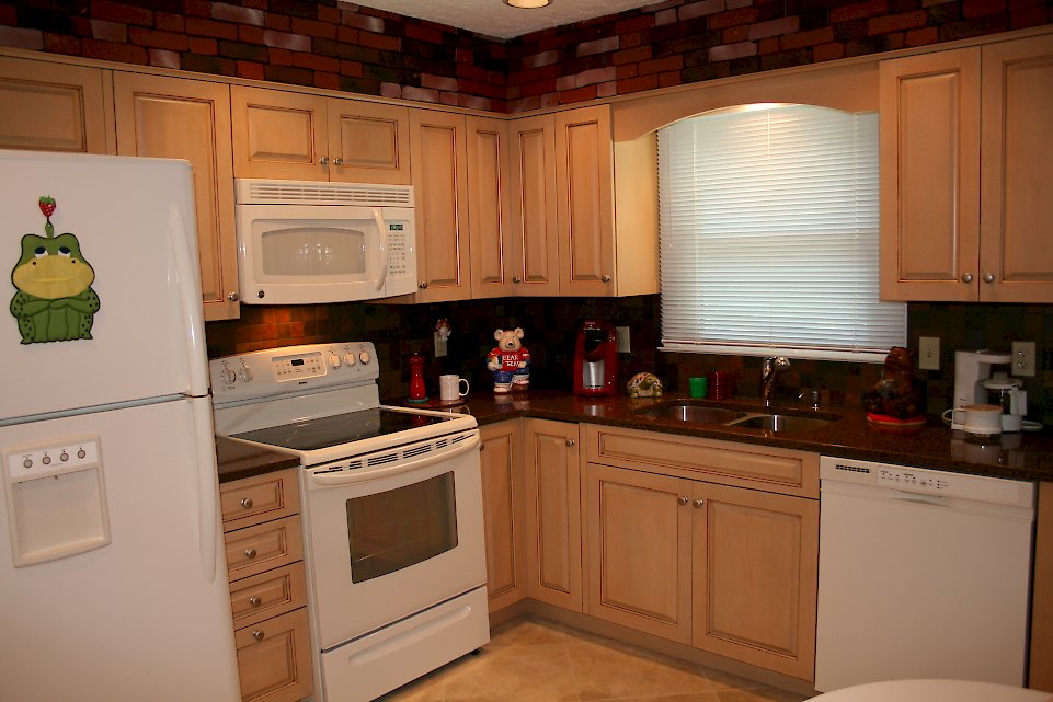 Brookhaven kitchen with the Edgemont Raised door style.