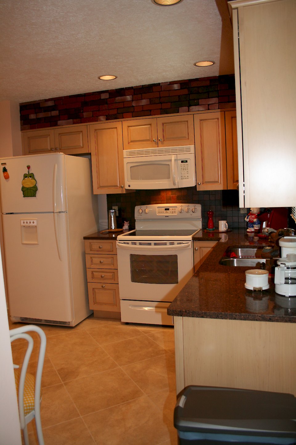 A white over the range microwave.