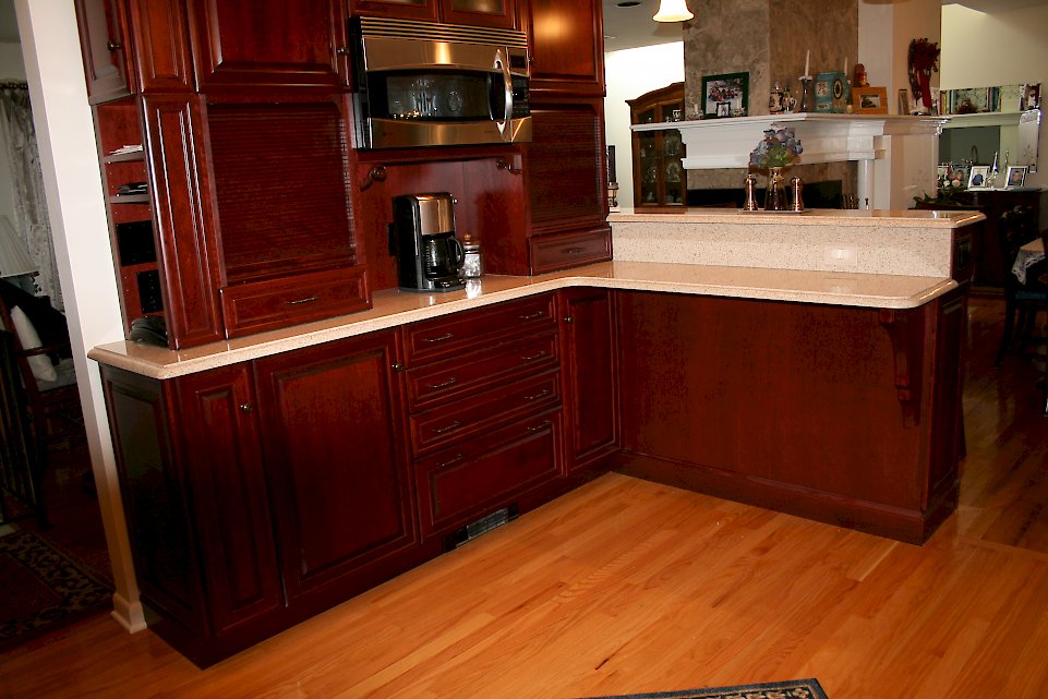 Area opposite of the cooking area.