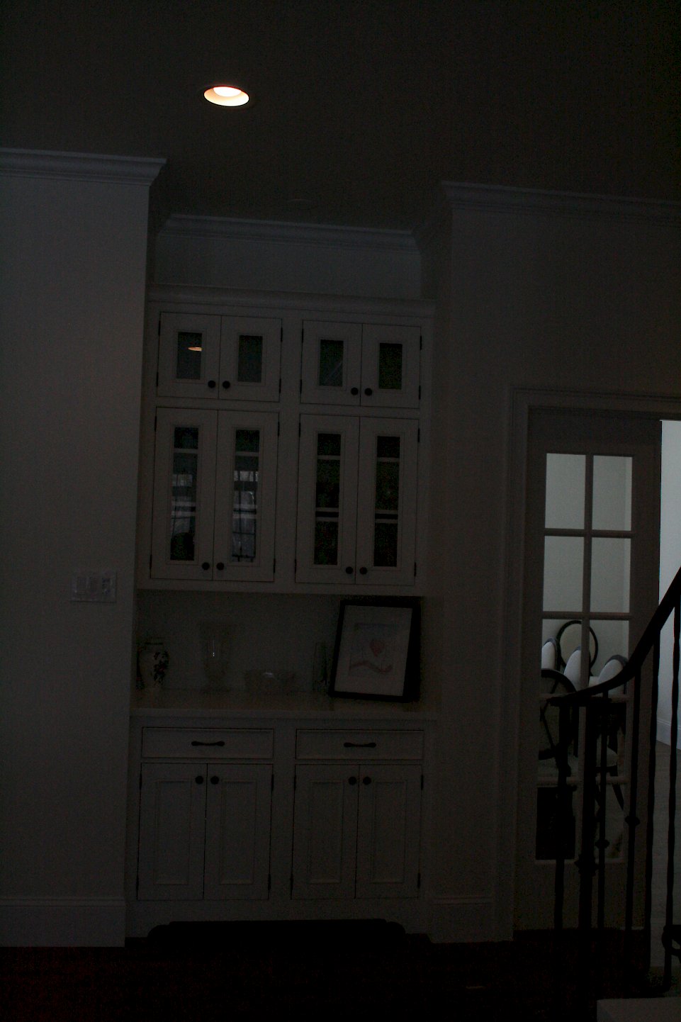 Area separate from the kitchen.