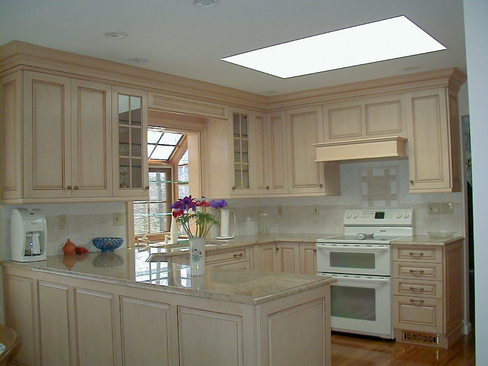 Wood-Mode kitchen with Brandywine raised door style.
