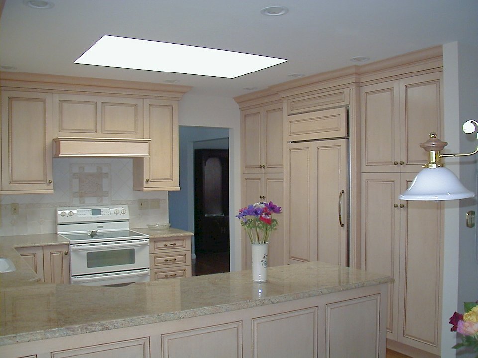 Polished Madera Gold counter-tops.