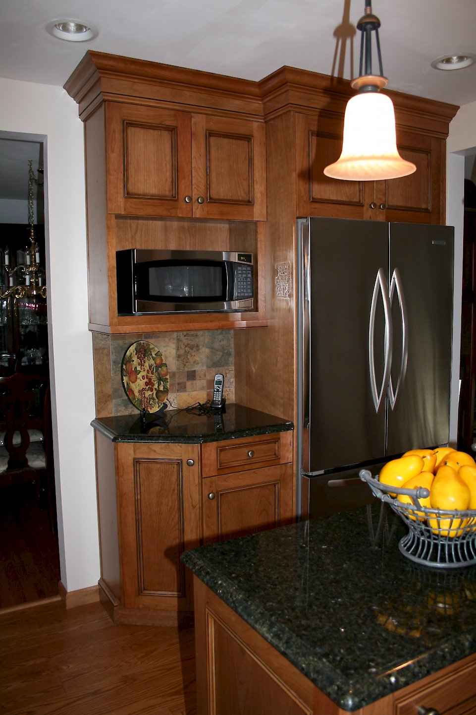 French door Stainless steel refrigerator.
