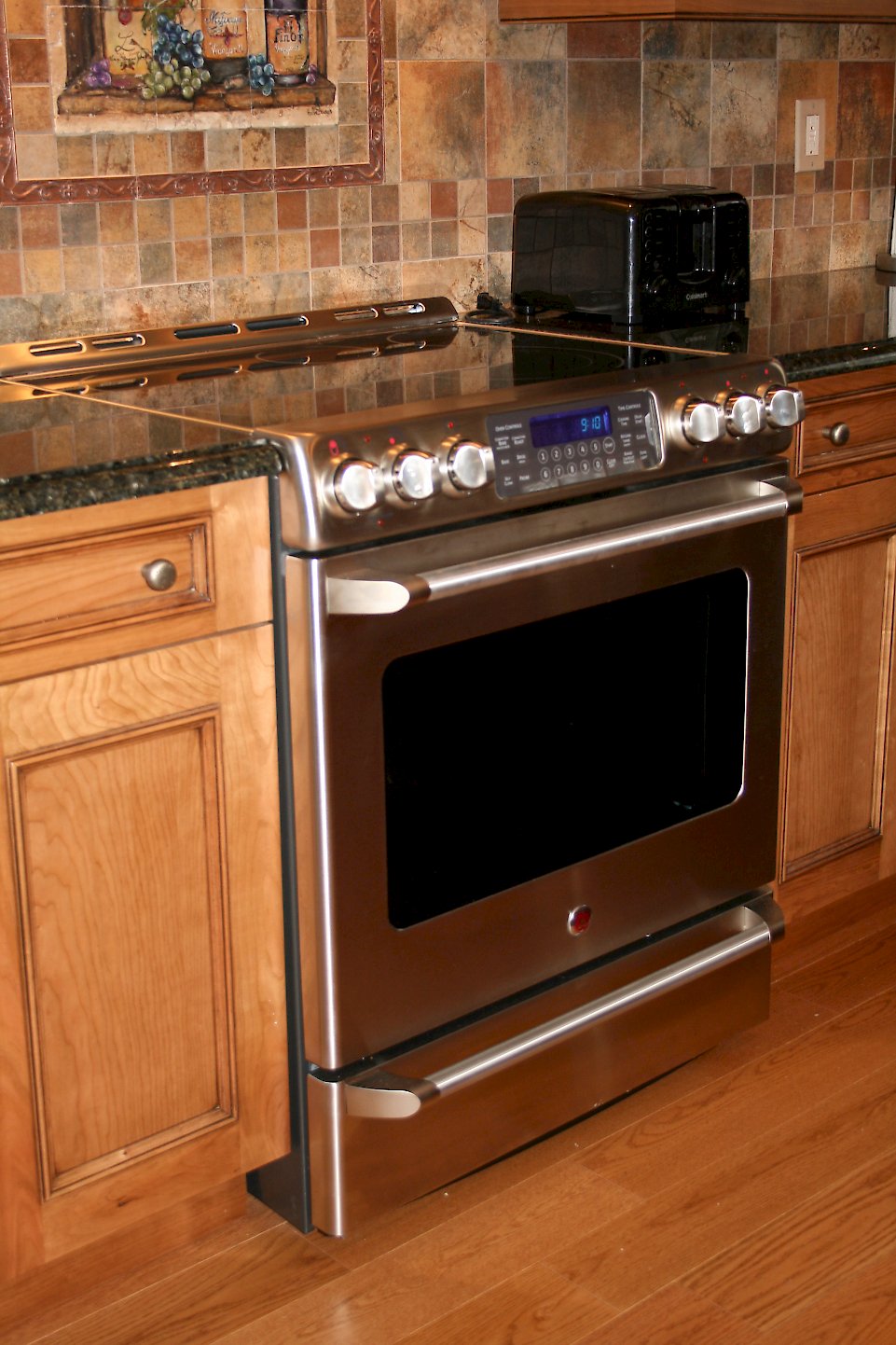 GE stainless steel Range.