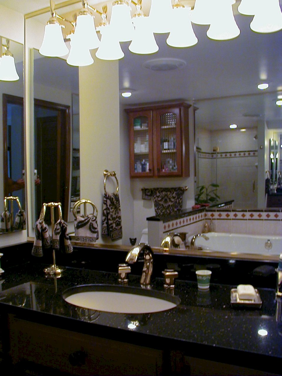 Galaxy black vanity top.